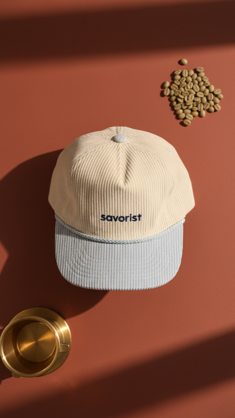 The Savorist Hat — Desert Beige Corduroy · Yeri x Snag Collective