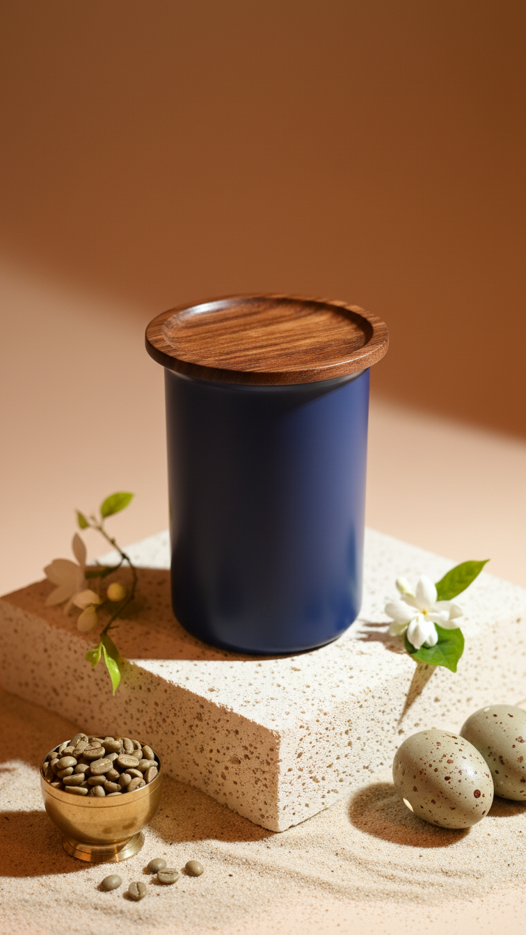 AYASA Storage Jar · Pink / Navy