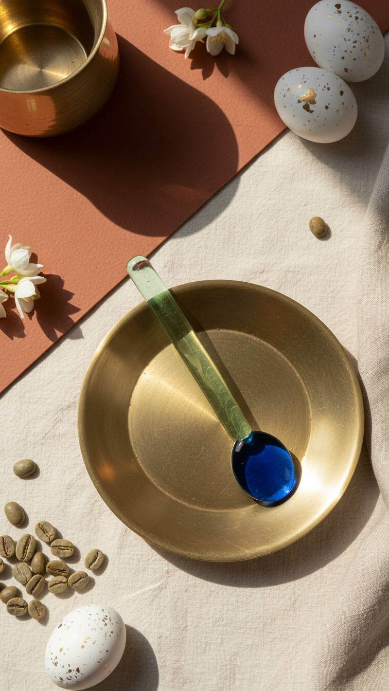 Hand-spun Glass Spoons